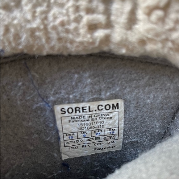 Sorel- little kids snow boots- size 10 - Picture 6 of 6